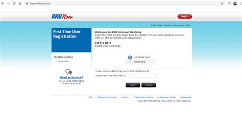 RHB online banking fees